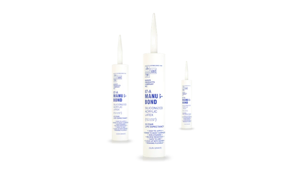 Application of Manus-Bond 67-A on diverse materials such as cement and wood, will showcase joint and crack filling, non-discoloration, and mildew resistance.