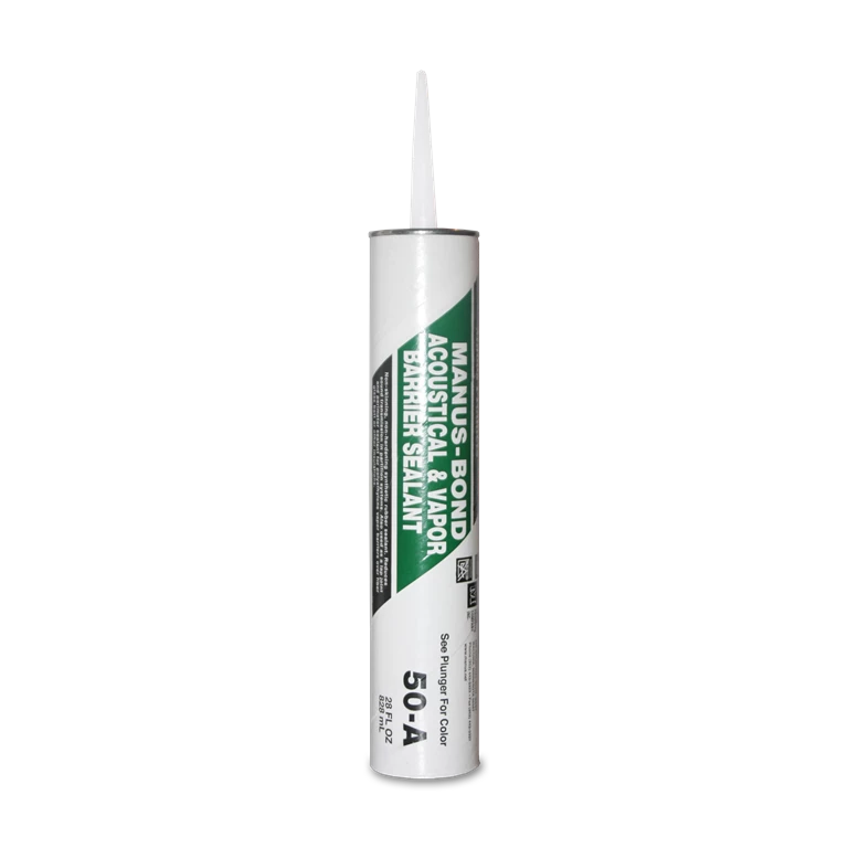 Manus-Bond 50-A sealant can be applied in construction settings, adhering to surfaces like ZINCALUME® and concrete, demonstrating flexibility and anti-microbial properties, USDA accepted.