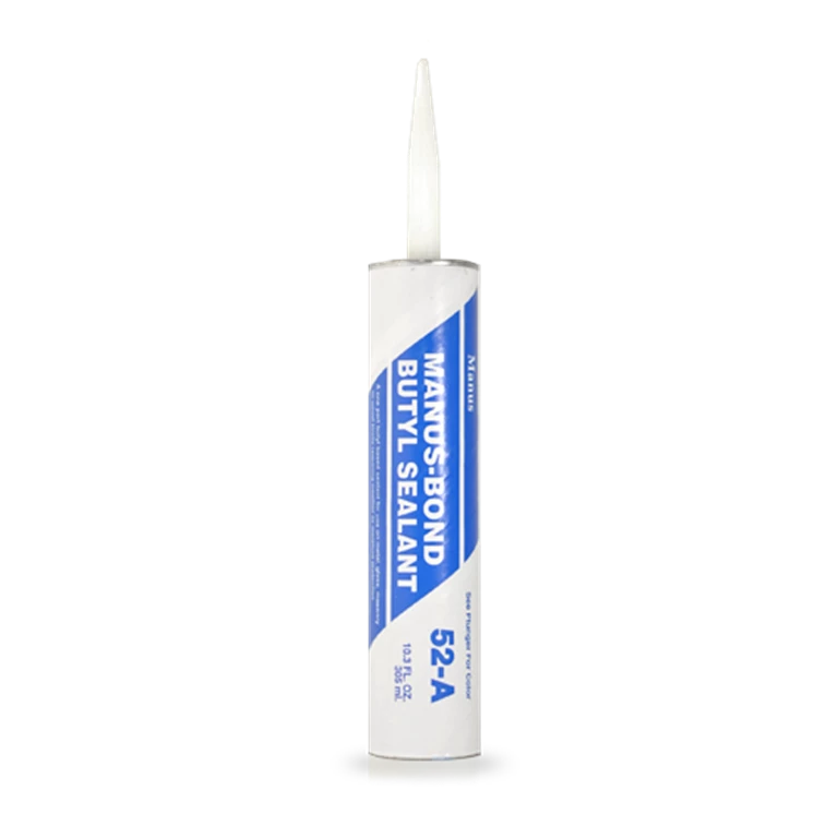Manus-Bond 52A sealant can be used in partition systems, demonstrating its effectiveness in sound and vapor reduction, flexibility, and compliance with CAN/CGSB and USDA standards.