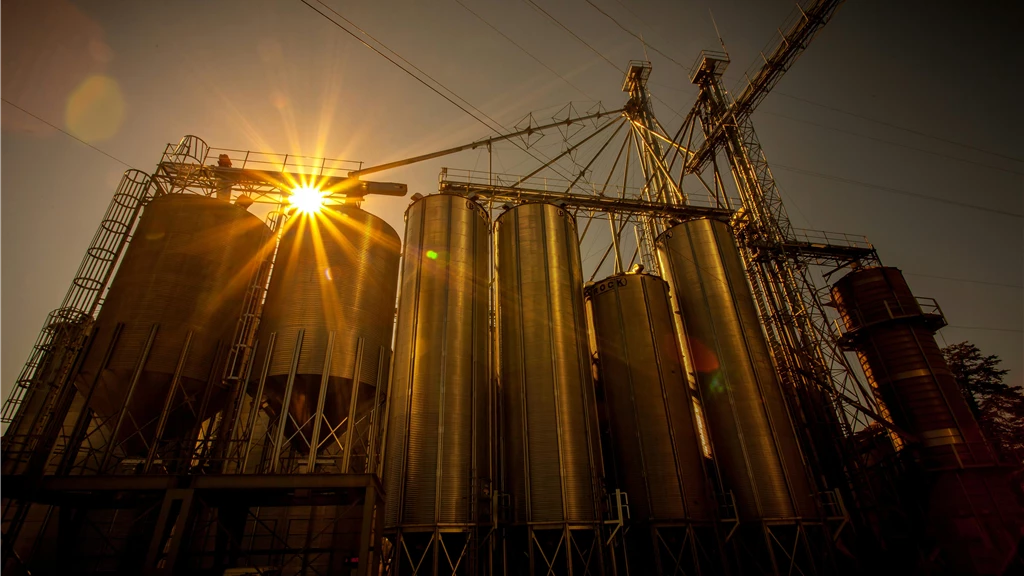 Gray Metal Industrial Machine at Golden Hour